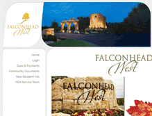 Tablet Screenshot of falconheadwesthoa.com